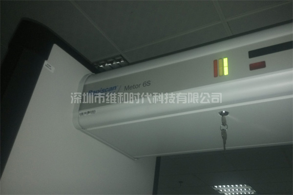 METOR6S進(jìn)口安檢門現(xiàn)場安裝效果圖